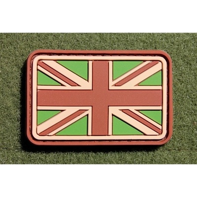 JACKETS TO GO Nášivka vlajka velká BRITÁNIE velcro plast MULTICAM