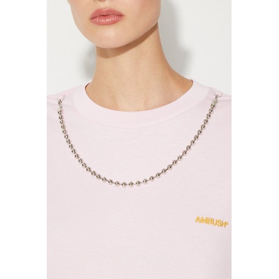 Ambush Памучна тениска AMBUSH Ballchain (BWAA04BF24JER0013616)
