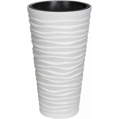 Prosperplast Sand Slim Květináč 30 cm Bílý