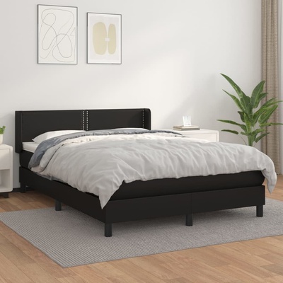 vidaXL 11461.3130721 Boxspring postel s matrací černá umělá kůže
