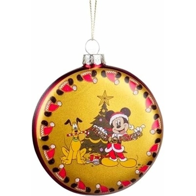 Disney Vianočná ozdoba Disk Mickey & Pluto, Kurt Adler