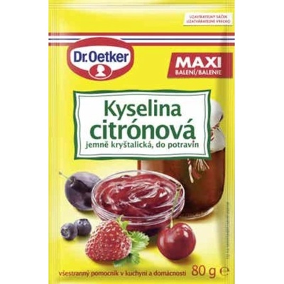 Dr. Oetker Kyselina citrónová jemně krystalická do potravin 80 g