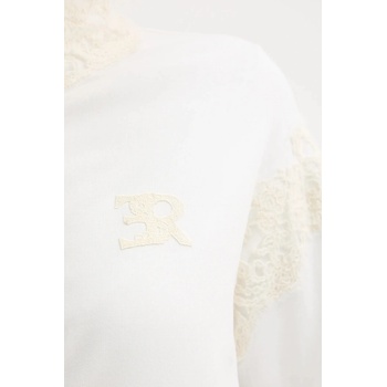 Ermanno Scervino Суичър с вълна Ermanno Scervino в бяло с апликация D474M606LEM (D474M606LEM)