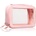 BrushArt Accessories Transparent make-up case козметично куфарче Pink