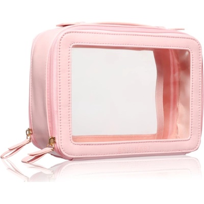 BrushArt Accessories Transparent make-up case козметично куфарче Pink