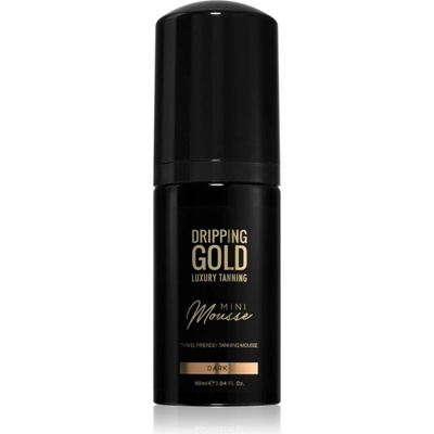 Dripping Gold Luxury Tanning Mini Mousse автобронзираща пяна за лице и тяло цвят Dark 90ml