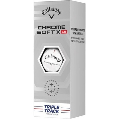 Callaway balls Chrome Soft X Low Spin TRIPLE TRACK 22 - 4-plášťové 3 ks