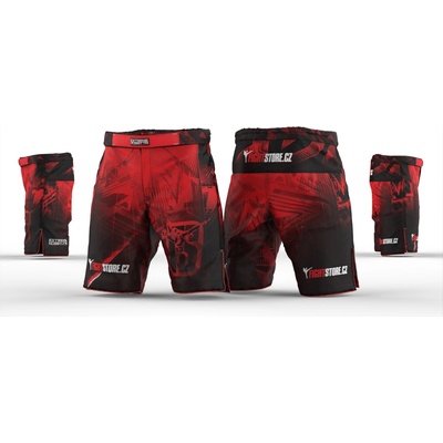 Pánske šortky FIGHTSTORE čierna/červená