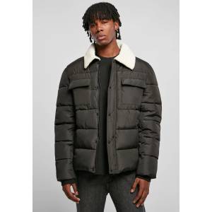 Urban Classics Мъжко зимно яке в черен цвят Urban Classics Sherpa JacketMODEL700 SALE - , размер M