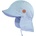 maximo Детска шапка с козирка maximo Kids' Mini Peak Cap, Band, Neck Protector Cap - Stoneblue / Zartblau - размер 49 cm (904-6709-0214)