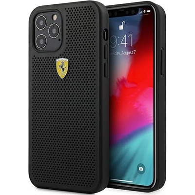 Ferrari Калъф Ferrari FESPEHCP12LBK On Track Perforated, за iPhone 12 6.7 Pro Max, черен (3700740479643)
