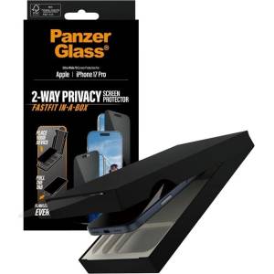 Panzer Стъклен протектор PanzerGlass - Privacy, Fastfit in-a-box, iPhone 17 Pro, прозрачен (5715685030536)