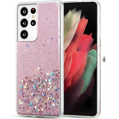 Wozinsky Силиконов калъф Wozinsky Star Glitter за Samsung Galaxy S30 Ultra/Galaxy S21 Ultra 5G - Розов KP8877 (8877)