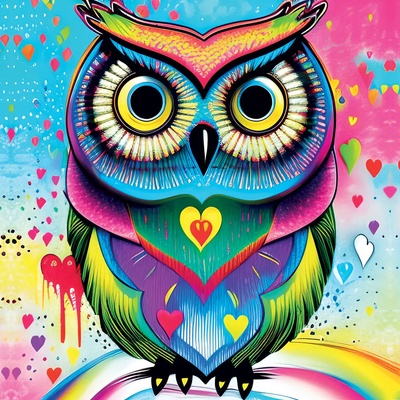 Yazz - Puzzle Pop-art Owl - 1 000 piese