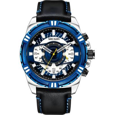 MEGIR Часовници megir ka-38557 - Черен / Син kp38557 (ka-38557)