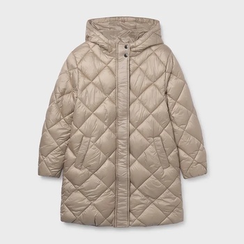 MAYORAL Яке дълго с несваляема качулка в бежов цвят за момиче Mayoral