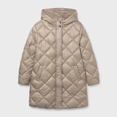 MAYORAL Яке дълго с несваляема качулка в бежов цвят за момиче Mayoral