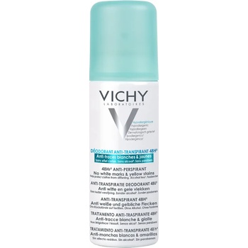 Vichy Дезодорант спрей против изпотяване без алкохол, 48h, Vichy 48h Anti-perspirant No White Marks & Yellow Stains Spray 125ml