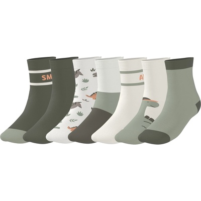 lupilu Dětské ponožky s BIO bavlnou, 7 párů zelená/bílá – Zbozi.Blesk.cz