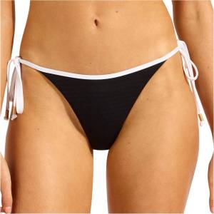 Seafolly Дамско бикини долнище Seafolly Women's Beach Bound Tie Side Rio Pant Bikini bottom - Black - размер 42 (EU) (150-5769-0216)