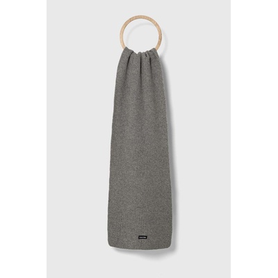 Calvin Klein Вълнен шал Calvin Klein в сиво с меланжов десен (K50K510995)