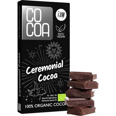 Cocoa Bio Ceremoniální kakao Hořká tabulka 50 g
