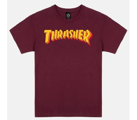 Thrasher Stacked Maroon