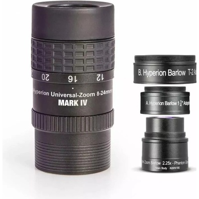 Baader 8-24mm HYPERION IV Click Zoom SET (2.25x Barlow) – Zboží Živě