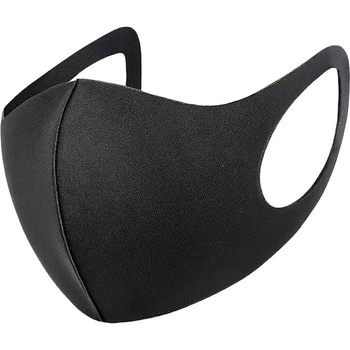 nano ochranná maska na tvár pre viacnásobné použitie univerzálna čierna 1 ks
