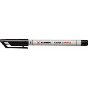 STABILO Безалкохолен маркер, OHP, 0, 7 mm, STABILO "OHPen F", черен 852/46 (852/46)