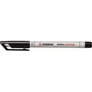 STABILO Безалкохолен маркер, OHP, 0, 7 mm, STABILO "OHPen F", черен 852/46 (852/46)