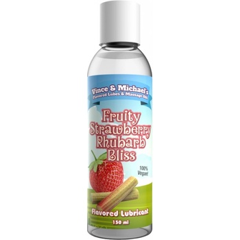 Vince & Michaels Flavored massage oil Fruity Strawberry Rhubarb Bliss 50ml