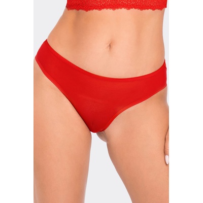 Babell Бикини с дантелен гръб в червено bbl196eh-73624-czerwony - Червен, размер l