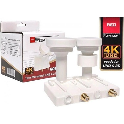 Opticum LNB Robust Mono Twin 0,1dB 4,3 st
