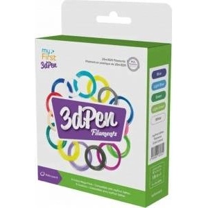 NoboKids Filament Refills 5x 5m Filament for 3D PEN Make MyFirst PCL 1.75mm / Cool Colors / FP3301AC-CC01