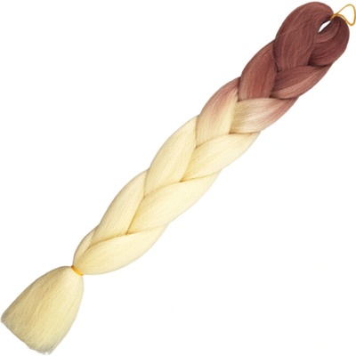Jumbo Braids B39 hnedá-svetlý blond ombré kanekalon