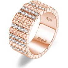 Rosato bronzový prsteň so zirkónmi Cubica RZCU58