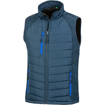 Result hybridná vesta so softshellom R238X navy
