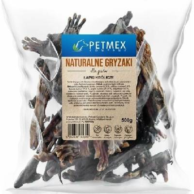 PETMEX Králičí packy se srstí Mono pamlsek pro psa 500 g