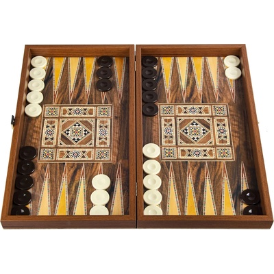 Manopoulos Комплект шах и табла Manopoulos - ориенталски принт, 38 х 20 cm
