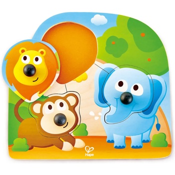 Image 1 of Hape Дървена играчка Hape - Пъзел с джунгла (H1310)