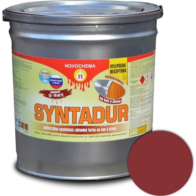 NOVOCHEMA S2000 SYNTADUR ZÁKLADNÁ SYNTETICKÁ FARBA 0840 ČERVENOHNEDÁ 2,5L