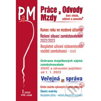 PaM 1/2023 Povinnosti mzdové účetní na konci roku
