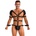 SuperLove Sexy Body Harness for Men with Zipped Crotch & Handcuffs 270 Black XL