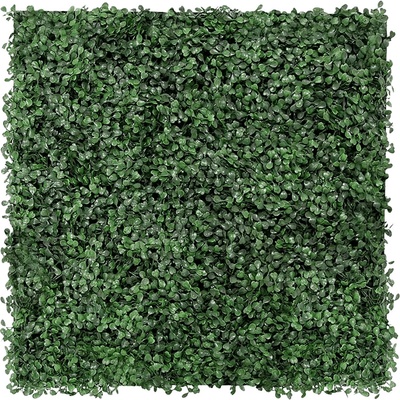 Jangal Umělá zelená stěna Buxus, 52 × 52 cm, PET 11113