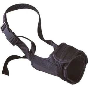Ferplast Muzzle Safe Large Black - Регулируем намордник за големи кучета като порода голдън ретривър, A: 48÷80 см - B: 20÷30 см- C: 14 см. - черен