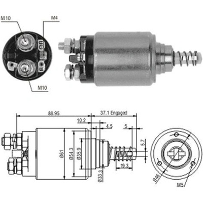 Elektromagnetický spínač, štartér MAGNETI MARELLI 940113050187