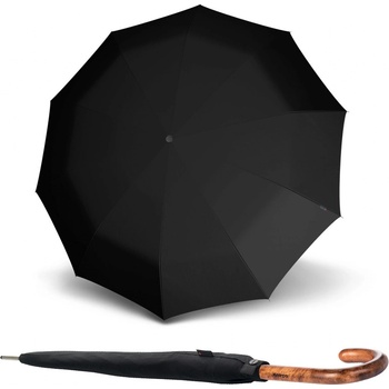 Knirps T.771 Long automatic Black pánsky holový dáždnik černý