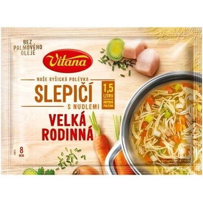 Vitana Naše Byšická polévka Slepičí s nudlemi velká rodinná 94 g