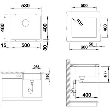 Image 1 of BLANCO SUBLINE 500-U (525995)